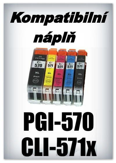 Npln do tiskren Canon PGI-570 XL a CLI-571 XL (kompatibiln)