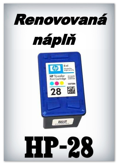 SuperNakup - Náplně do tiskáren HP-28 XL - color - SADA 3 náplní - renovované