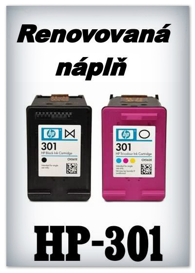 SuperNakup - Náplně do tiskáren - SADA HP-301 XL - black + HP-301 XL - color - renovované
