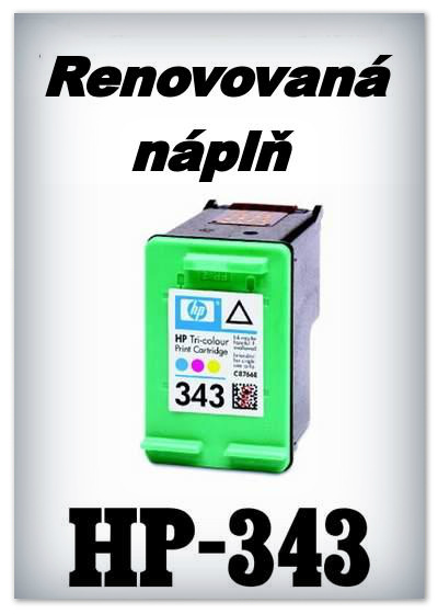 SuperNakup - Náplně do tiskáren HP-343 XL - color - SADA 3 náplní - renovované