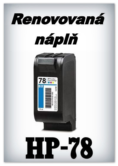SuperNakup - Náplně do tiskáren HP-78 XL - color - SADA 3 náplní - renovované