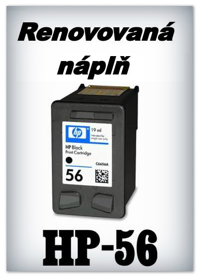 SuperNakup - Náplně do tiskáren HP-56 XL - black - SADA 3 náplní - renovované
