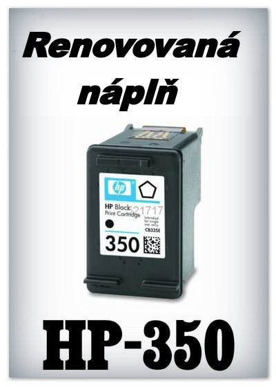 SuperNakup - Náplně do tiskáren HP-350 XL - black - SADA 3 náplní - renovované