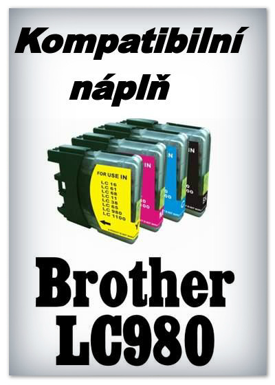 InkPower - Náplň do tiskárny Brother LC980Bk a LC1100Bk - black - kompatibilní