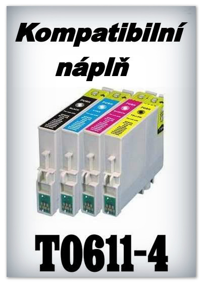 Npln do tiskren Epson T0611, T0612, T0613, T0614 (kompatibiln)