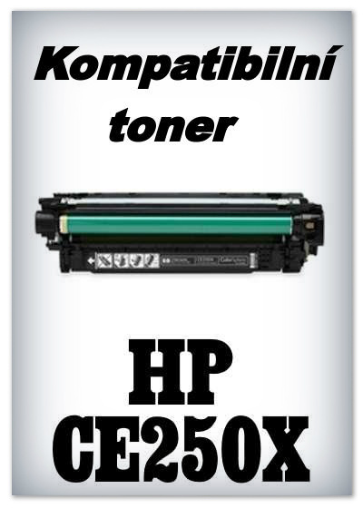 Kompatibilní toner HP CE250X - black