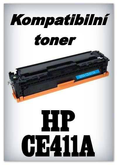 Kompatibilní toner HP CE411A - cyan