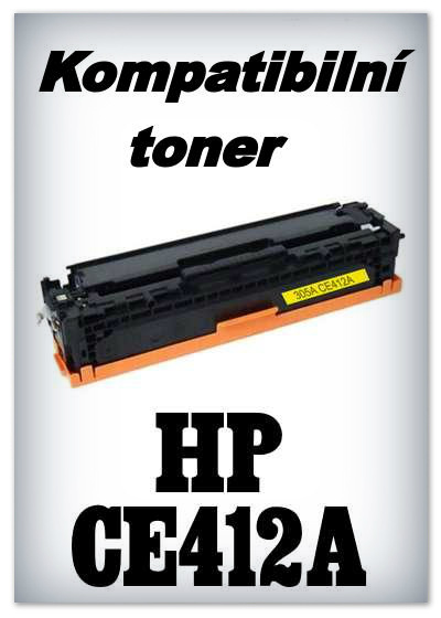Kompatibilní toner HP CE412A - yellow