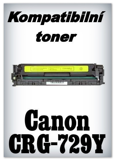 Kompatibilní toner Canon CRG-729Y - yellow