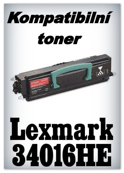 Kompatibiln toner Lexmark 34016HE - black