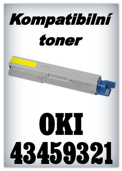Kompatibilní toner OKI 43459321 - yellow