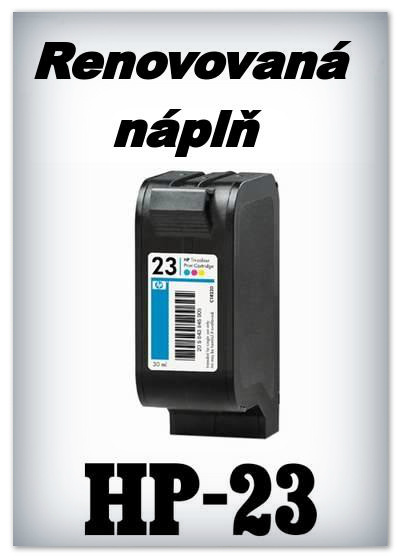 SuperNakup - Náplně do tiskáren HP-23 XL - color - SADA 3 náplní - renovované