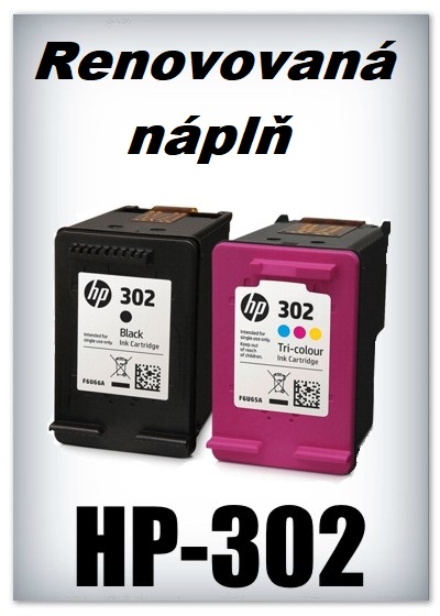 SuperNakup - Náplně do tiskáren - SADA HP-302 XL - black + HP-302 XL - color - renovované