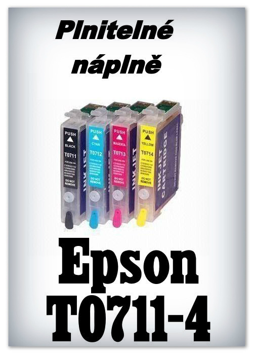 Plniteln npln Epson T0711, T0712, T0713, T0714